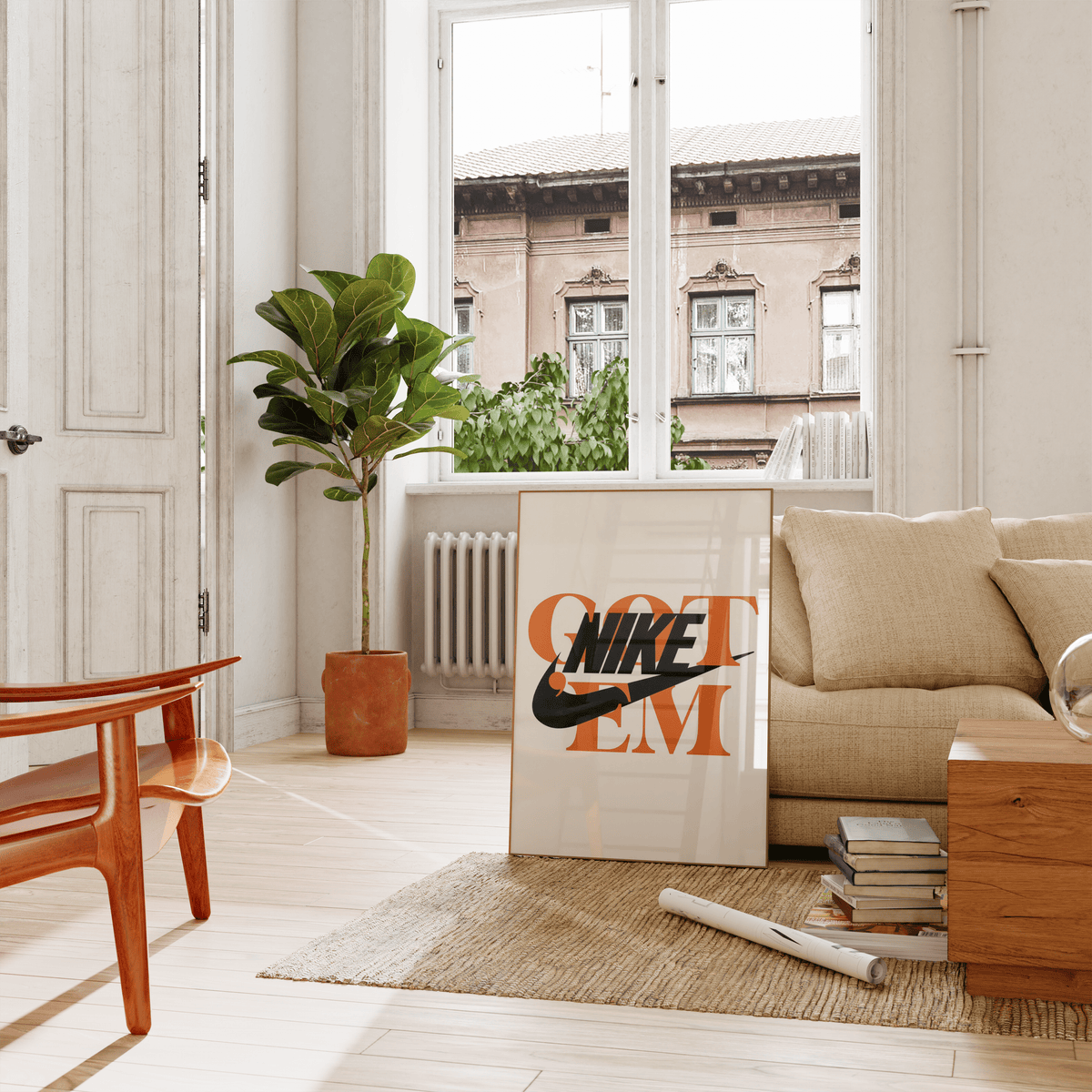 Nike Orange Aesthetic Poster Set - Posters, Prints & Wall Art | HYPE Posters
