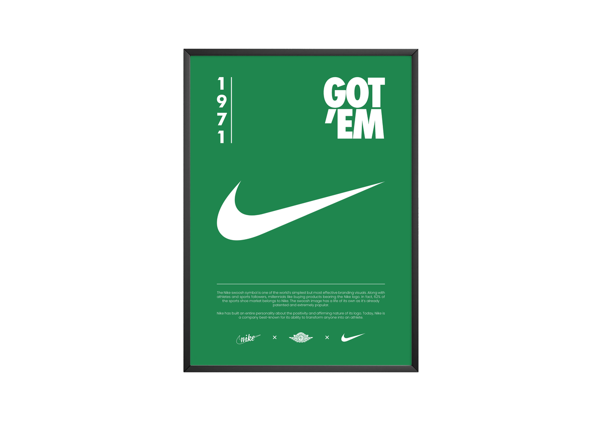Nike Origins Green Poster - Posters, Prints & Wall Art | HYPE Posters