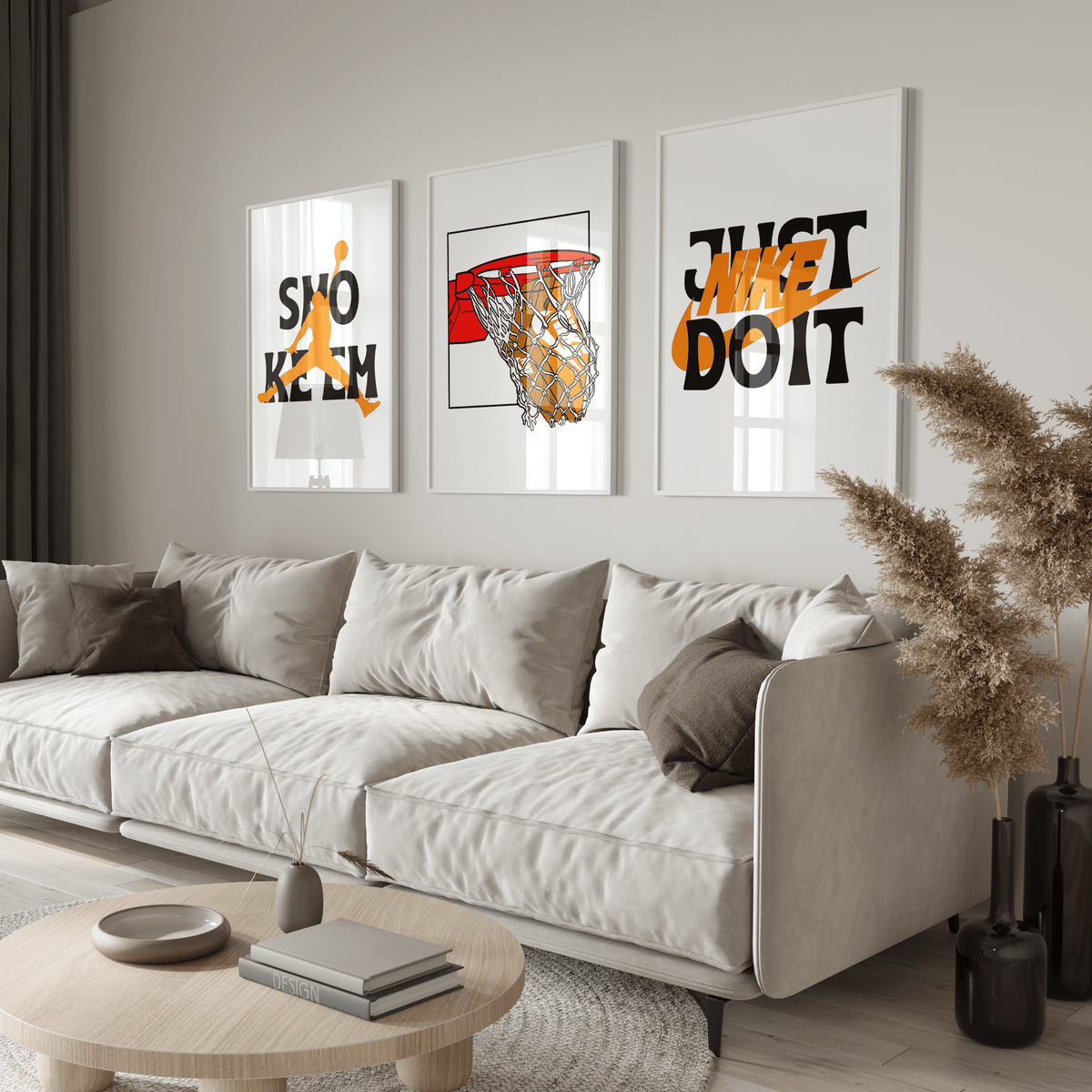 Nike Retro Basketball Poster Set - Posters, Prints & Wall Art | HYPE Posters