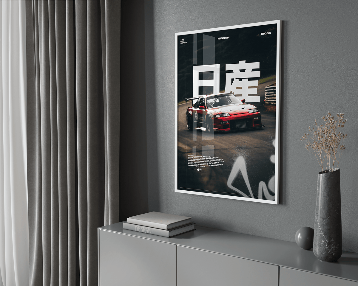 Nissan 180SX Poster - Posters, Prints & Wall Art | HYPE Posters