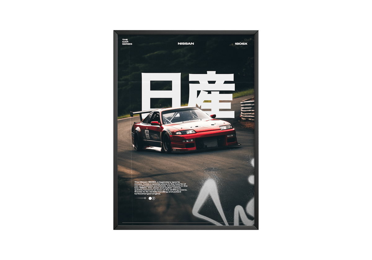 Nissan 180SX Poster - Posters, Prints & Wall Art | HYPE Posters