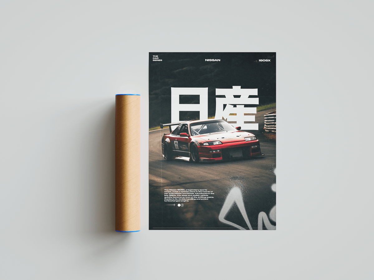Nissan 180SX Poster - Posters, Prints & Wall Art | HYPE Posters