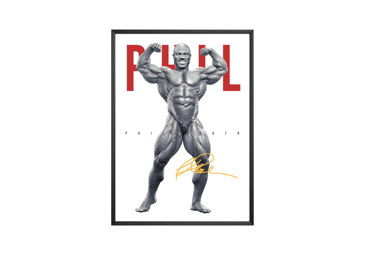 Phil Heath 'Signature' Bodybuilding Poster - Posters, Prints & Wall Art | HYPE Posters