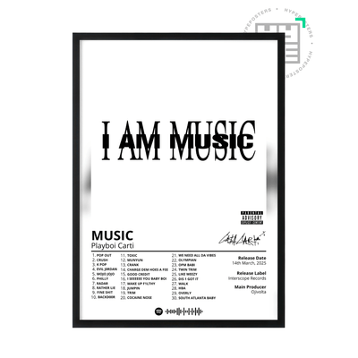 Playboi Carti 'MUSIC' Album Poster - Posters, Prints & Wall Art | HYPE Posters