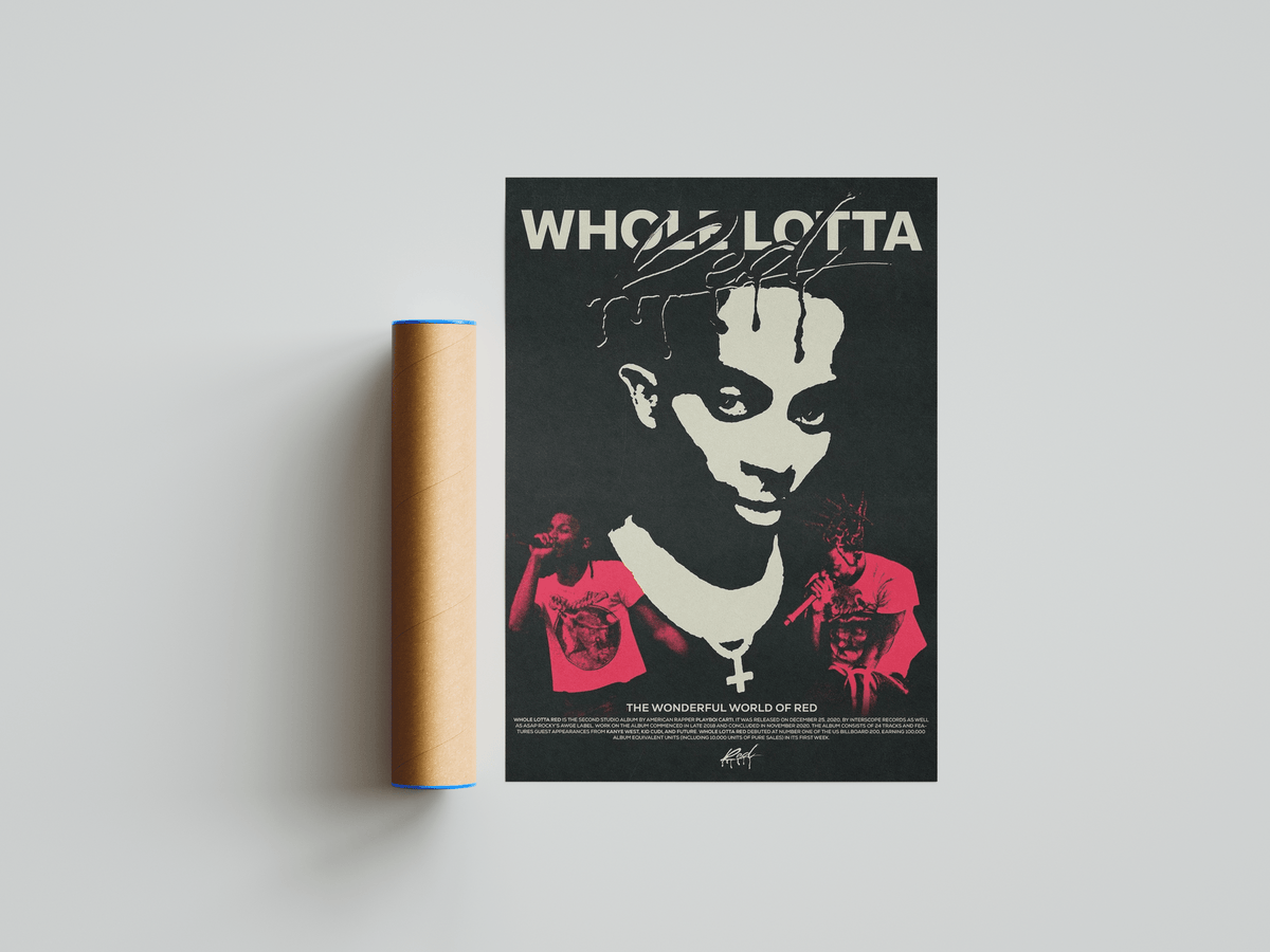 Playboi Carti 'Whole Lotta Red' Poster - Posters, Prints & Wall Art | HYPE Posters