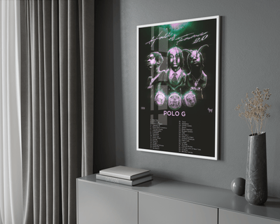 Polo G - "Hall Of Fame 2.0" Album Poster - Posters, Prints & Wall Art | HYPE Posters
