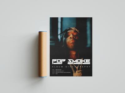 Pop Smoke Discography Poster - Posters, Prints & Wall Art | HYPE Posters
