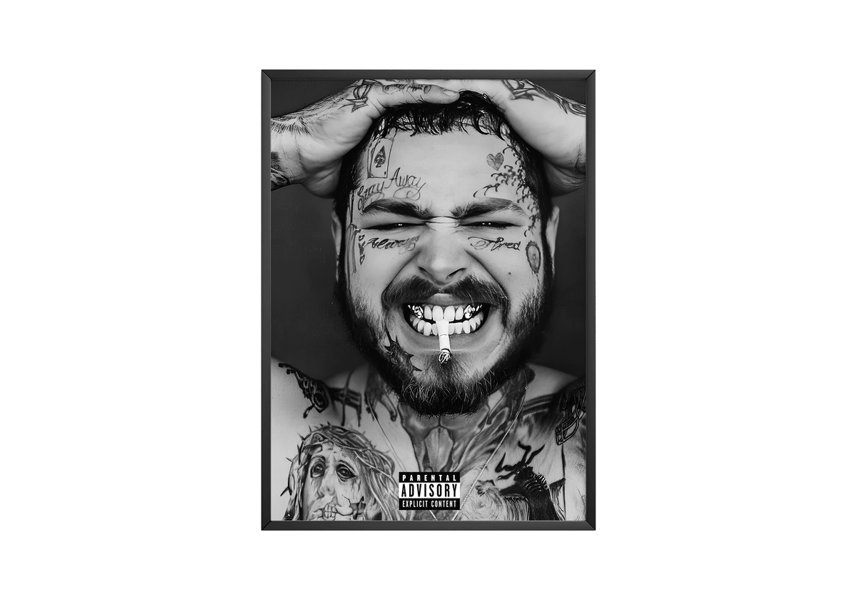 Post Malone - Headshot Poster - Posters, Prints & Wall Art | HYPE Posters