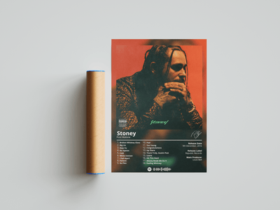 Post Malone 'Stoney' Album Poster - Posters, Prints & Wall Art | HYPE Posters
