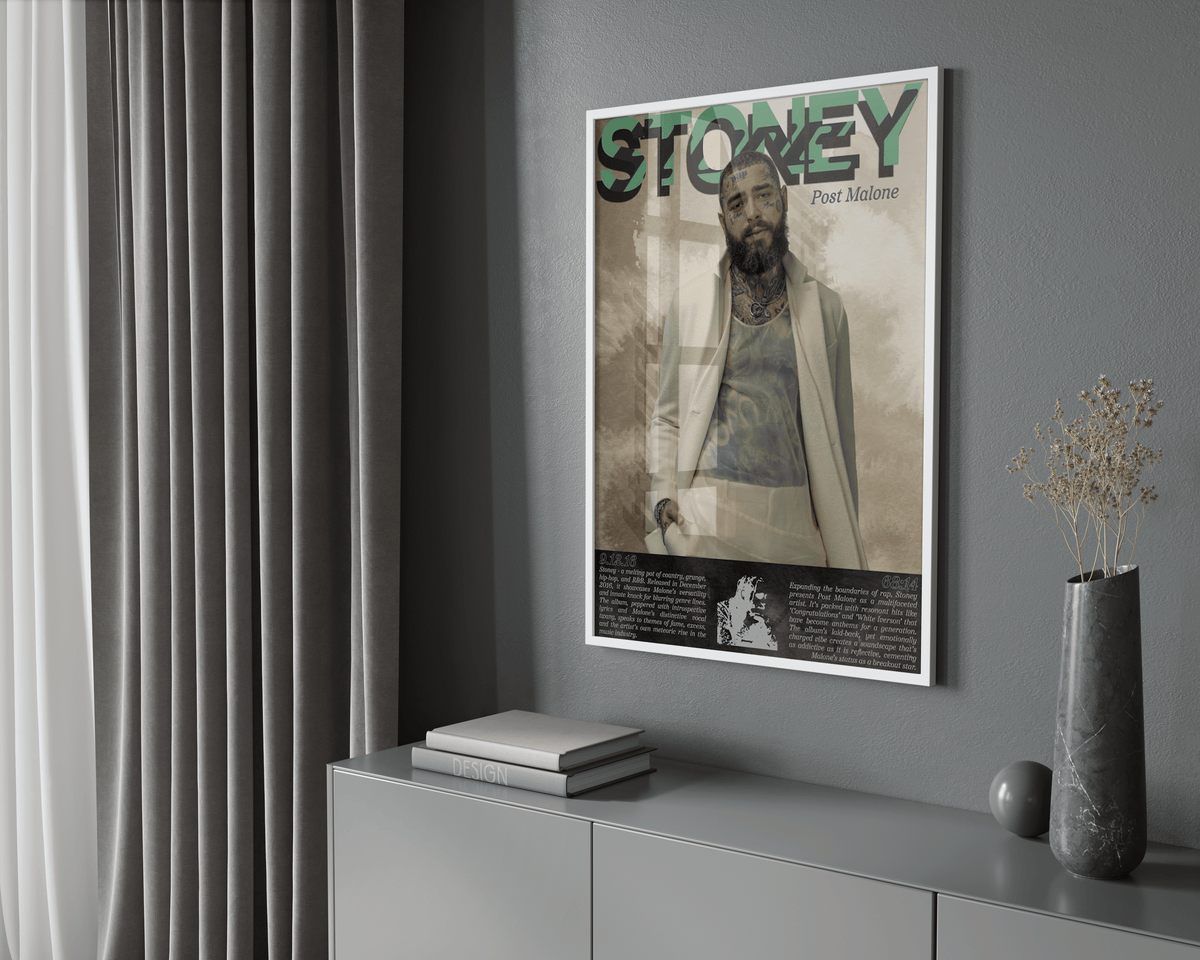 Post Malone 'Stoney' Written Poster - Posters, Prints & Wall Art | HYPE Posters