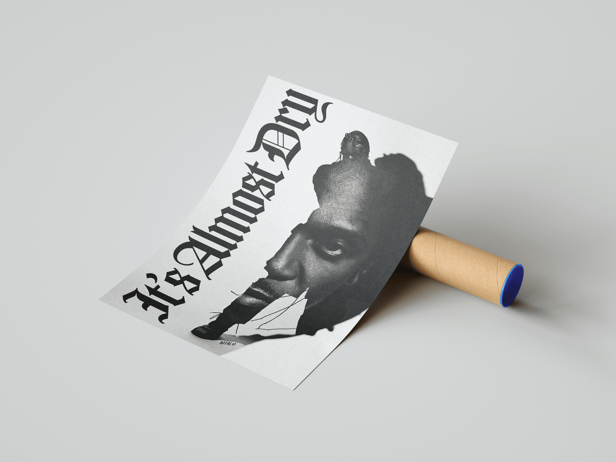 Pusha T 'Almost Dry' Poster - Posters, Prints & Wall Art | HYPE Posters