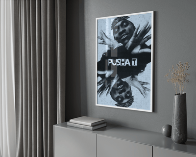Pusha T 'Mirrored' Poster - Posters, Prints & Wall Art | HYPE Posters