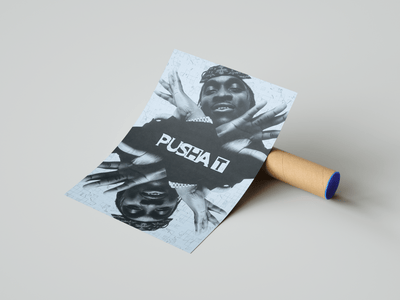 Pusha T 'Mirrored' Poster - Posters, Prints & Wall Art | HYPE Posters