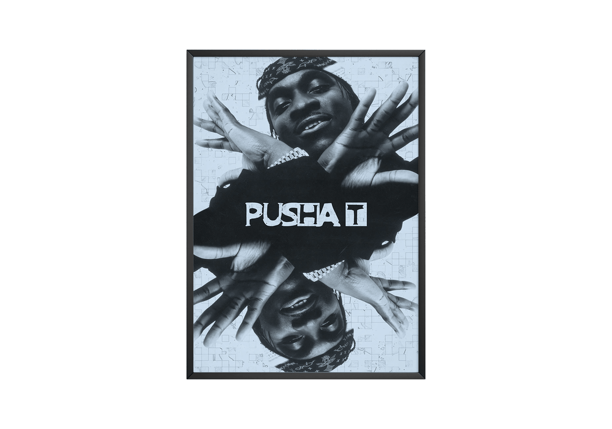Pusha T 'Mirrored' Poster - Posters, Prints & Wall Art | HYPE Posters