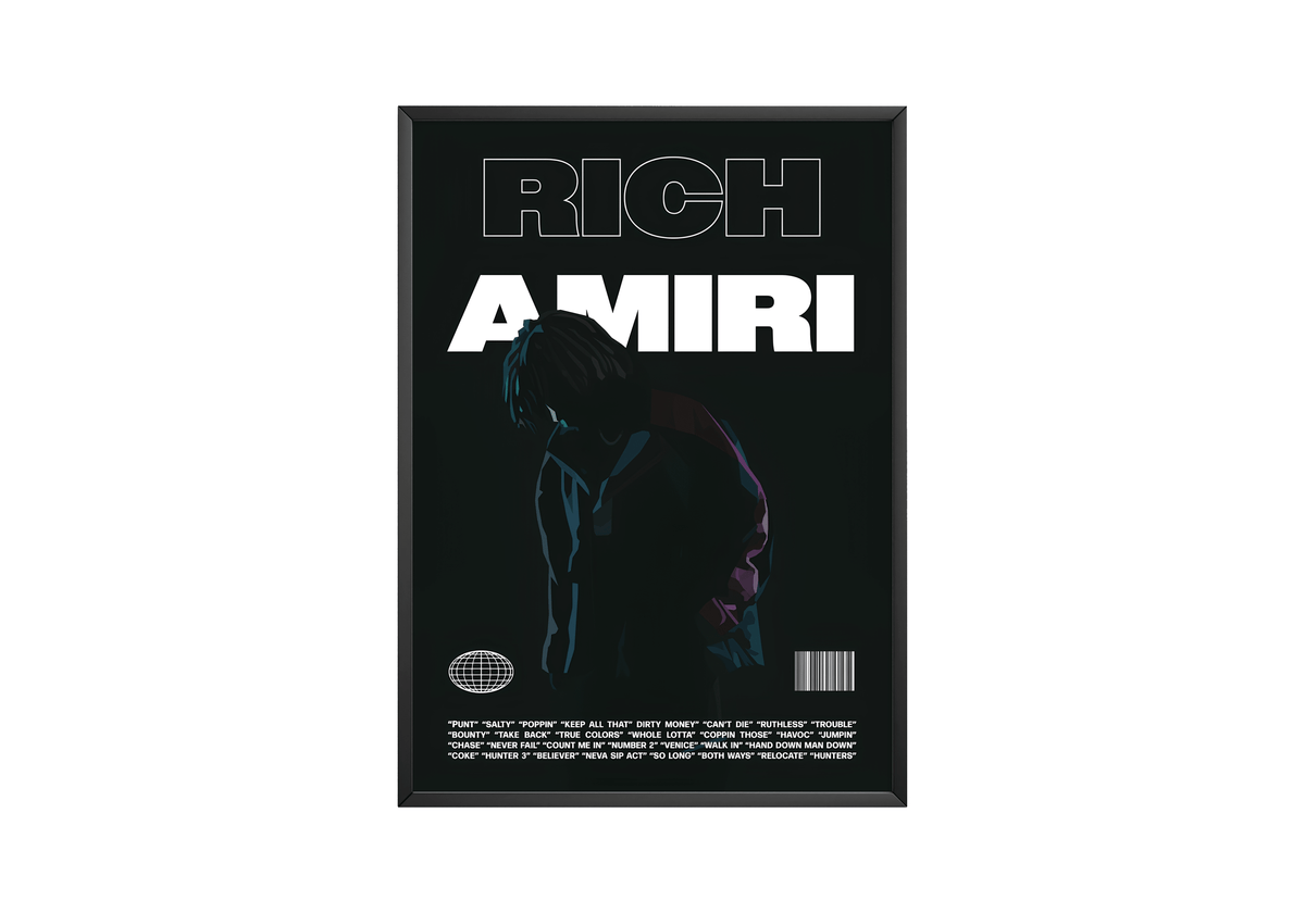 Rich Amiri 'Focus' B&W Poster - Posters, Prints & Wall Art | HYPE Posters