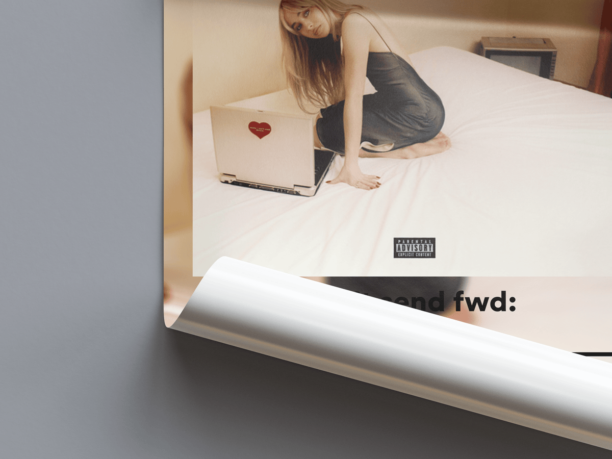 Sabrina Carpenter 'emails i cant send fwd' Album Poster - Posters, Prints & Wall Art | HYPE Posters
