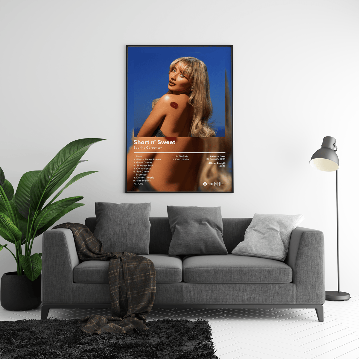 Sabrina Carpenter 'Short n Sweet' Album Poster - Posters, Prints & Wall Art | HYPE Posters