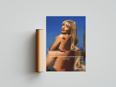 Sabrina Carpenter 'Short n Sweet' Album Poster - Posters, Prints & Wall Art | HYPE Posters