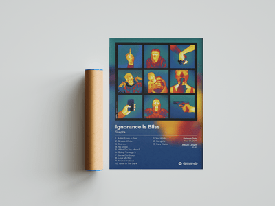 Skepta - "Ignorance Is Bliss" Album Poster - Posters, Prints & Wall Art | HYPE Posters