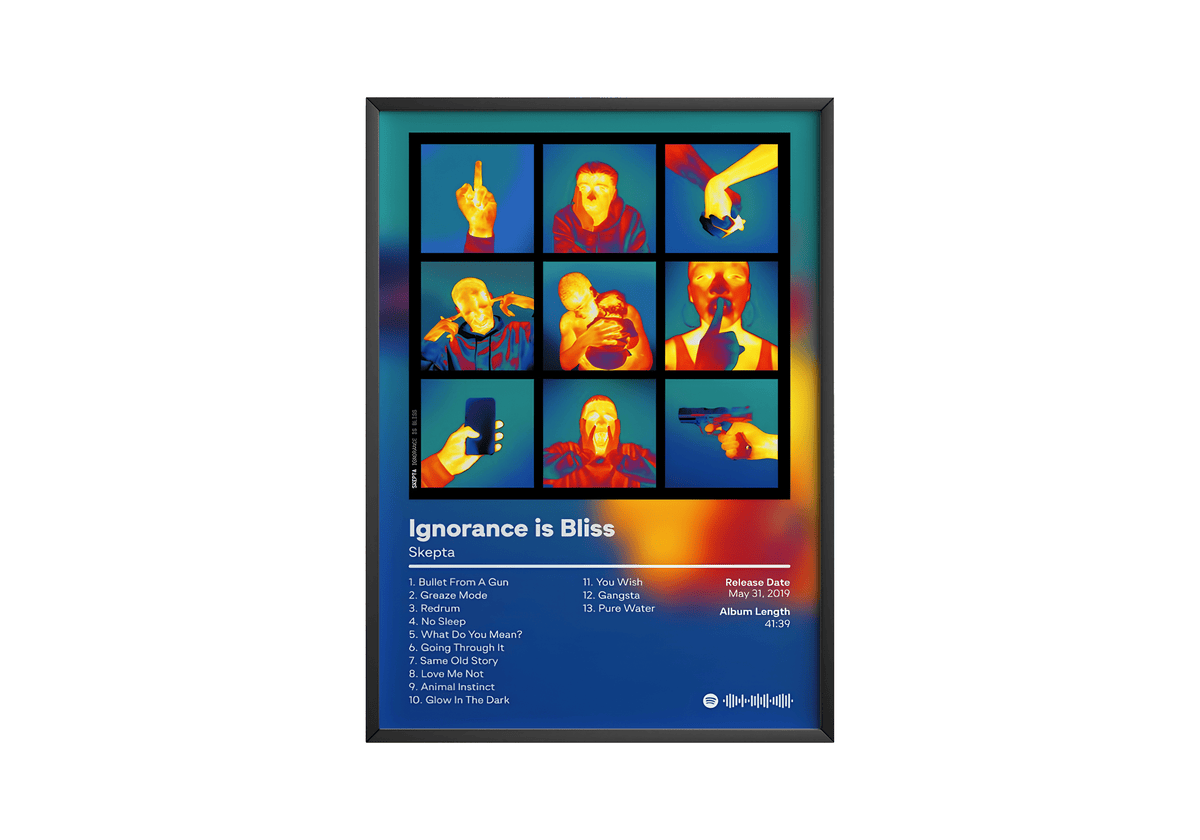 Skepta - "Ignorance Is Bliss" Album Poster - Posters, Prints & Wall Art | HYPE Posters