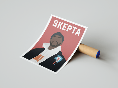 Skepta - Minimalist Poster - Posters, Prints & Wall Art | HYPE Posters