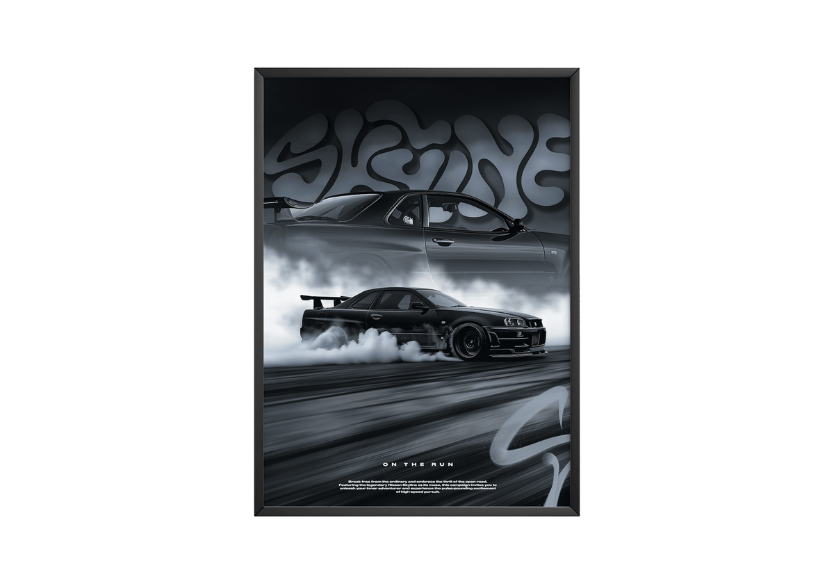 Skyline R34 Poster - Posters, Prints & Wall Art | HYPE Posters
