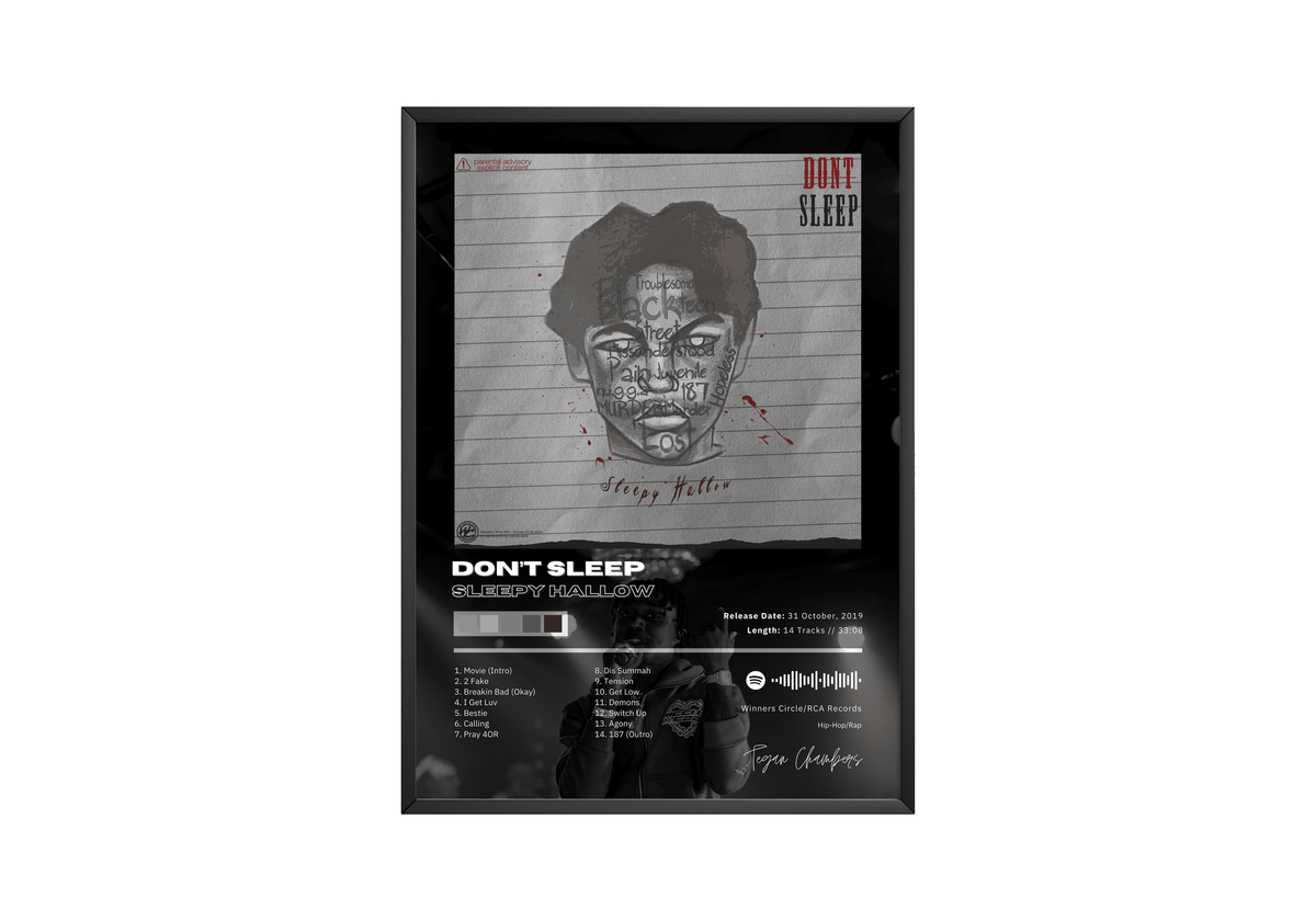Sleepy Hallow 'Dont Sleep' Album Poster - Posters, Prints & Wall Art | HYPE Posters