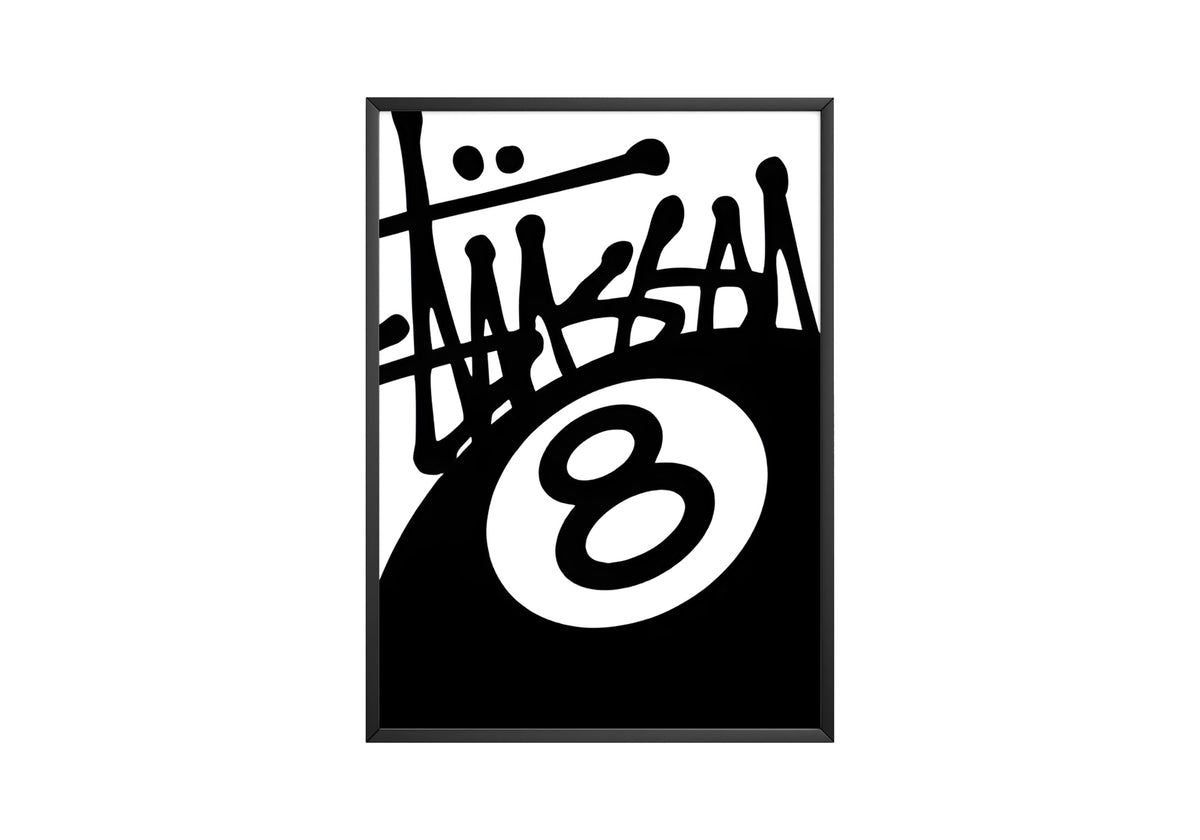 Stussy 8 Ball Poster - Posters, Prints & Wall Art | HYPE Posters