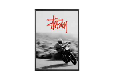 Stussy Motorbike Motion Poster - Posters, Prints & Wall Art | HYPE Posters