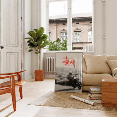 Stussy Motorbike Motion Poster - Posters, Prints & Wall Art | HYPE Posters