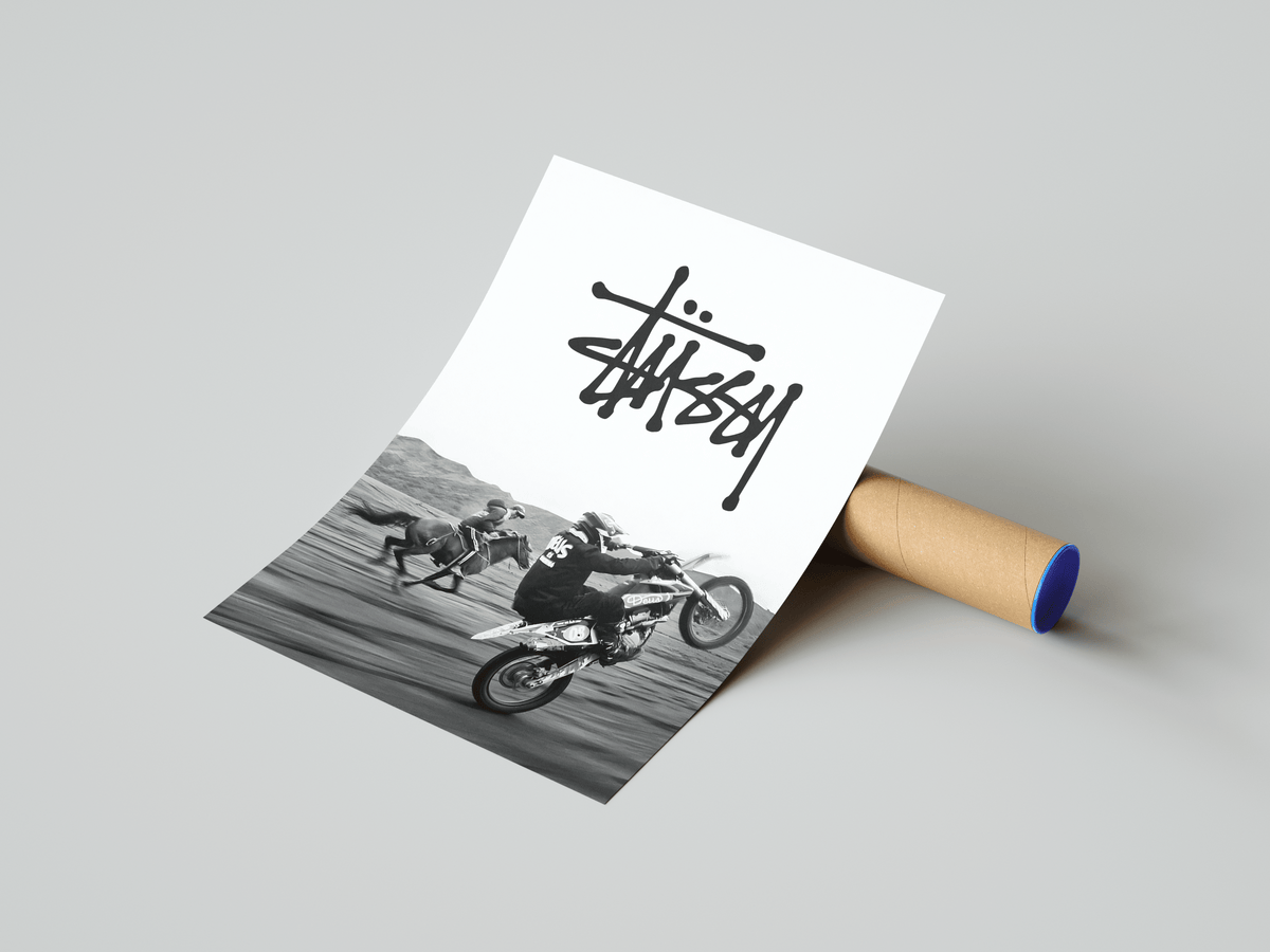 Stussy Motorbike Poster - Posters, Prints & Wall Art | HYPE Posters