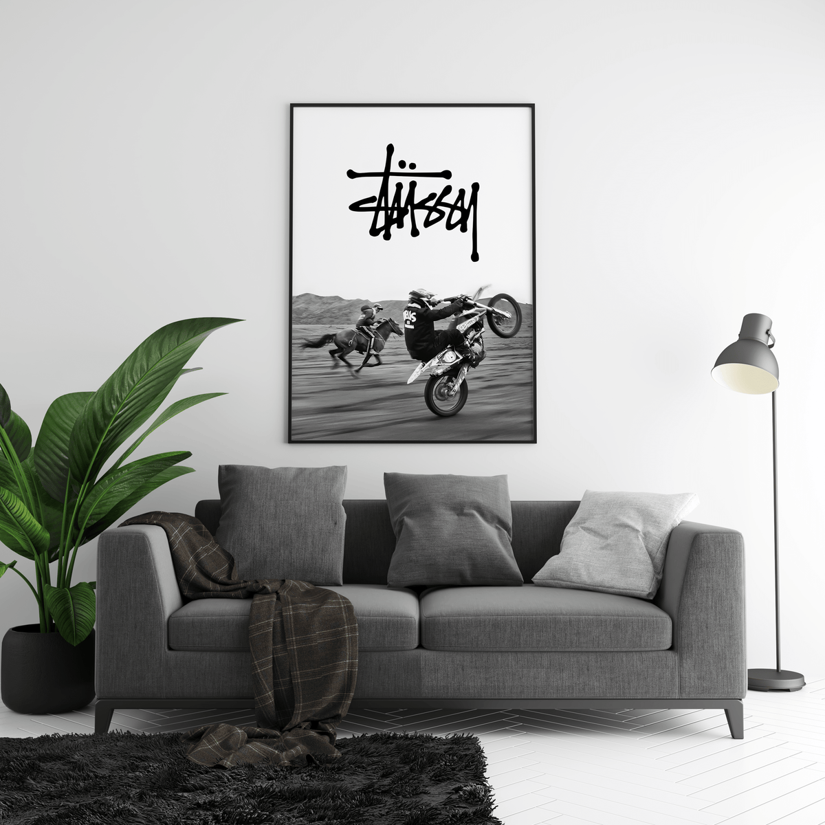 Stussy Motorbike Poster - Posters, Prints & Wall Art | HYPE Posters