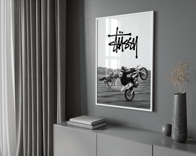 Stussy Motorbike Poster - Posters, Prints & Wall Art | HYPE Posters
