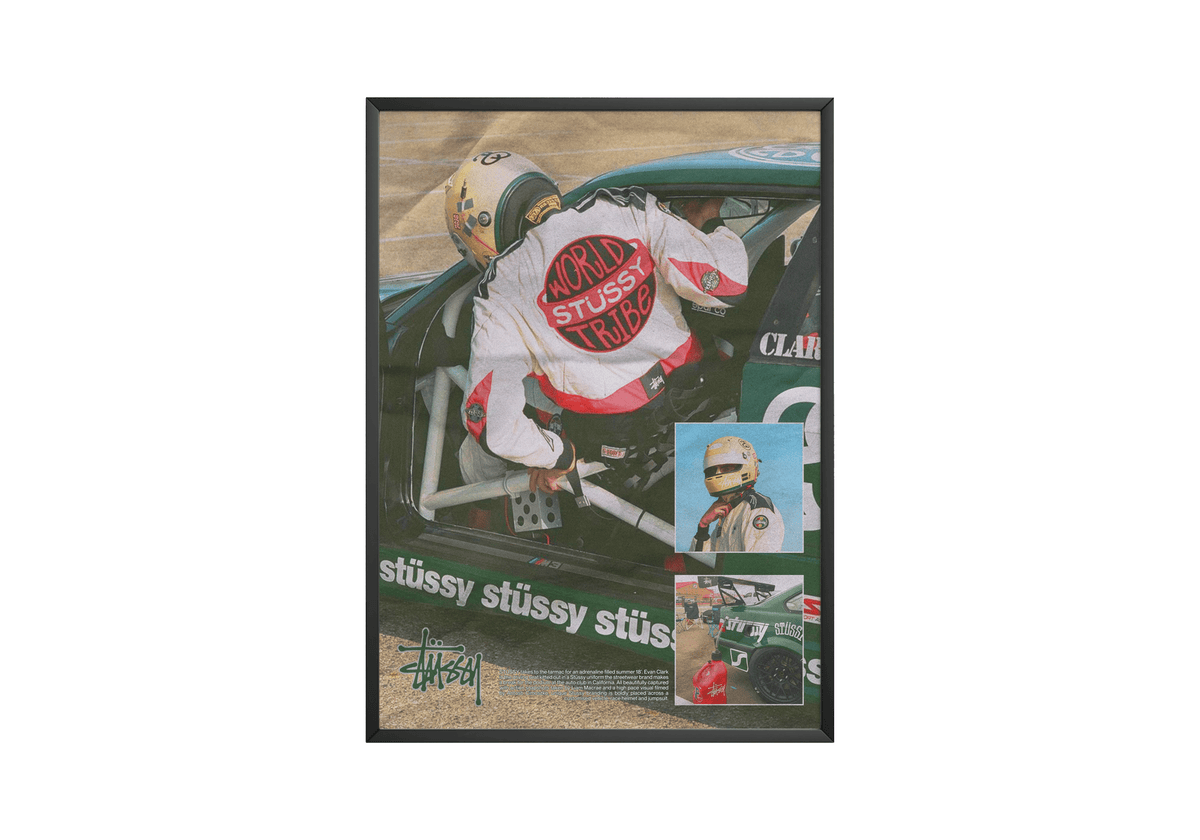 Stussy Motorsport Poster - Posters, Prints & Wall Art | HYPE Posters