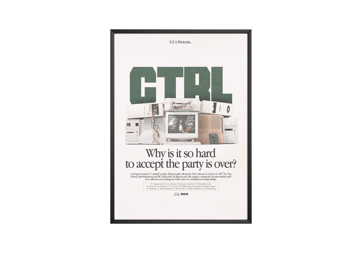 SZA 'CTRL' Poster - Posters, Prints & Wall Art | HYPE Posters