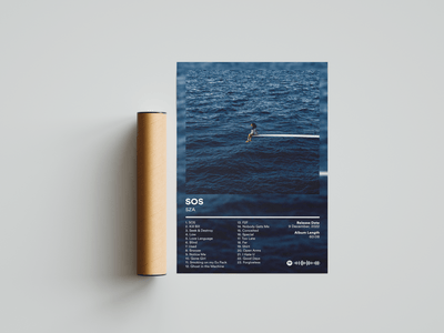 SZA 'SOS' Album Poster - Posters, Prints & Wall Art | HYPE Posters