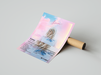 Taylor Swift 'Lover' Album Poster - Posters, Prints & Wall Art | HYPE Posters