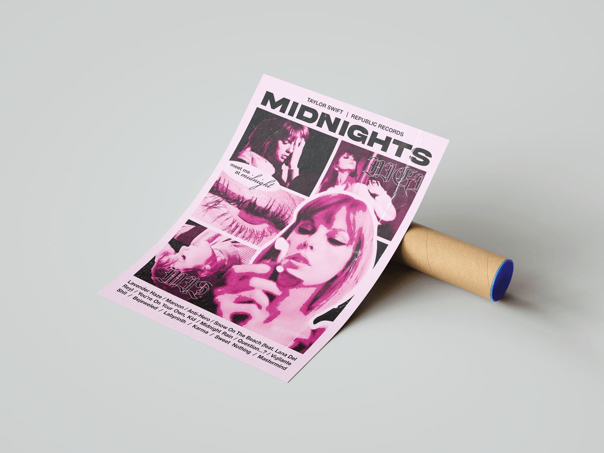 Taylor Swift 'Midnights' Poster - Posters, Prints & Wall Art | HYPE Posters