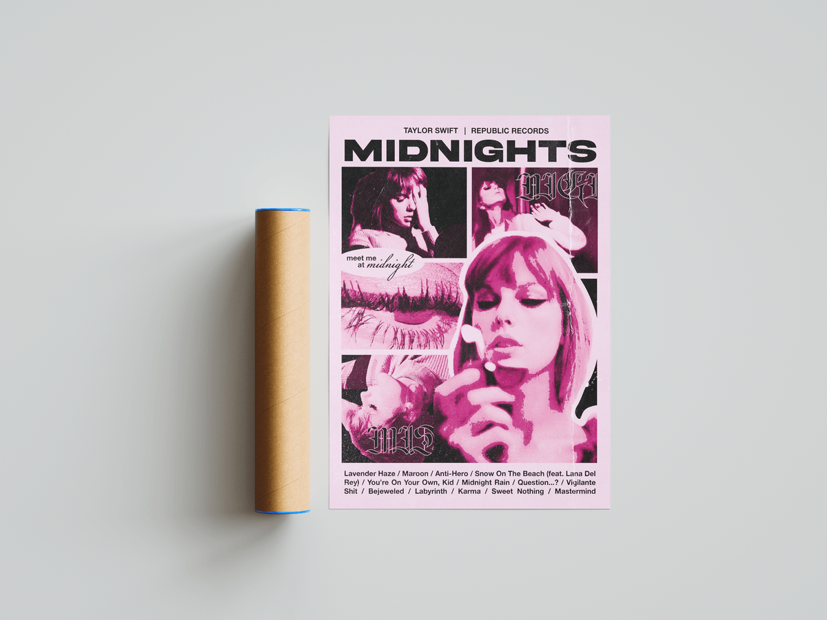 Taylor Swift 'Midnights' Poster - Posters, Prints & Wall Art | HYPE Posters