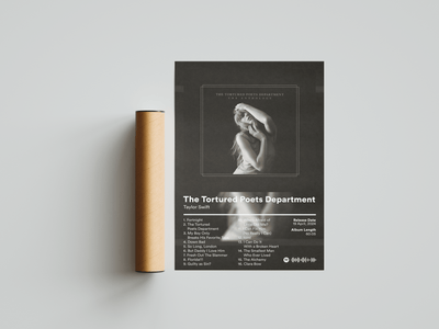 Taylor Swift 'The Tortured Poets Department' Album Poster - Posters, Prints & Wall Art | HYPE Posters