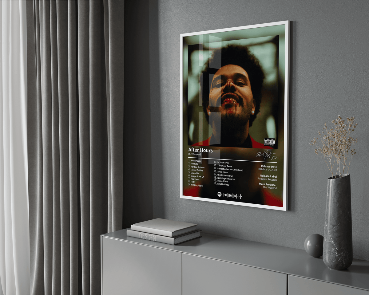 The Weeknd 'After Hours' Album Poster - Posters, Prints & Wall Art | HYPE Posters