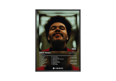 The Weeknd 'After Hours' Album Poster - Posters, Prints & Wall Art | HYPE Posters