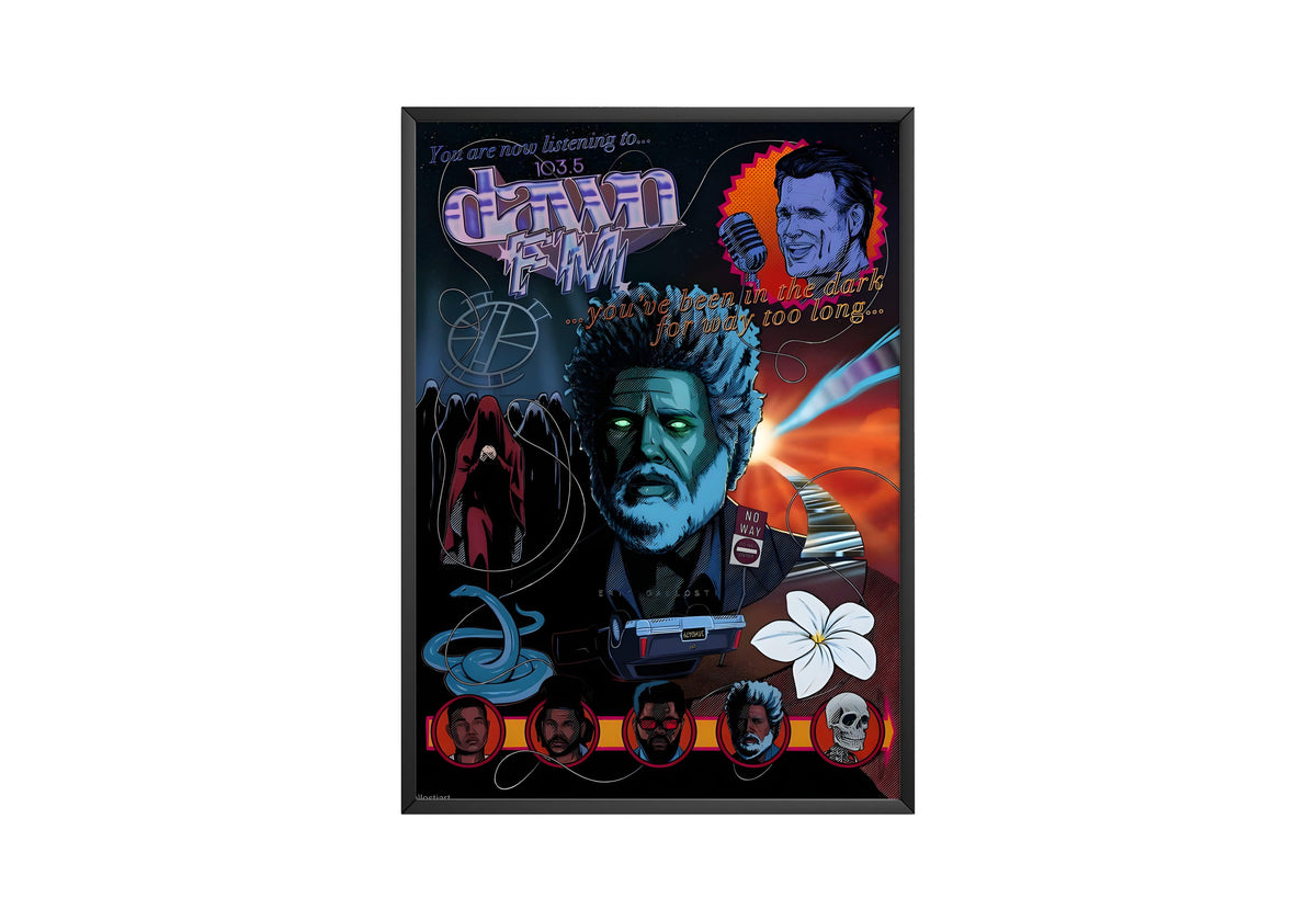 The Weeknd 'Dawn FM' Collage Poster - Posters, Prints & Wall Art | HYPE Posters
