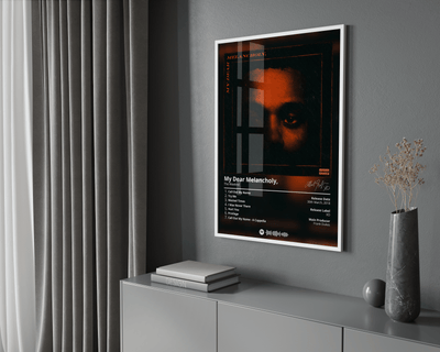 The Weeknd 'My Dear Melancholy' Album Poster - Posters, Prints & Wall Art | HYPE Posters