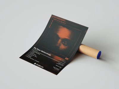 The Weeknd 'My Dear Melancholy' Album Poster - Posters, Prints & Wall Art | HYPE Posters