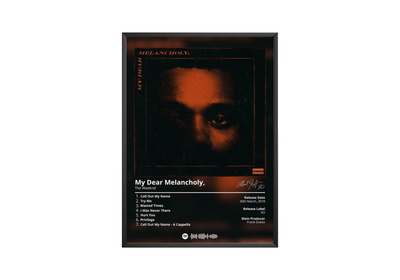 The Weeknd 'My Dear Melancholy' Album Poster - Posters, Prints & Wall Art | HYPE Posters