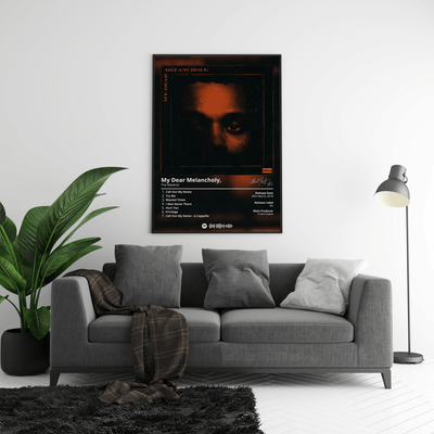 The Weeknd 'My Dear Melancholy' Album Poster - Posters, Prints & Wall Art | HYPE Posters