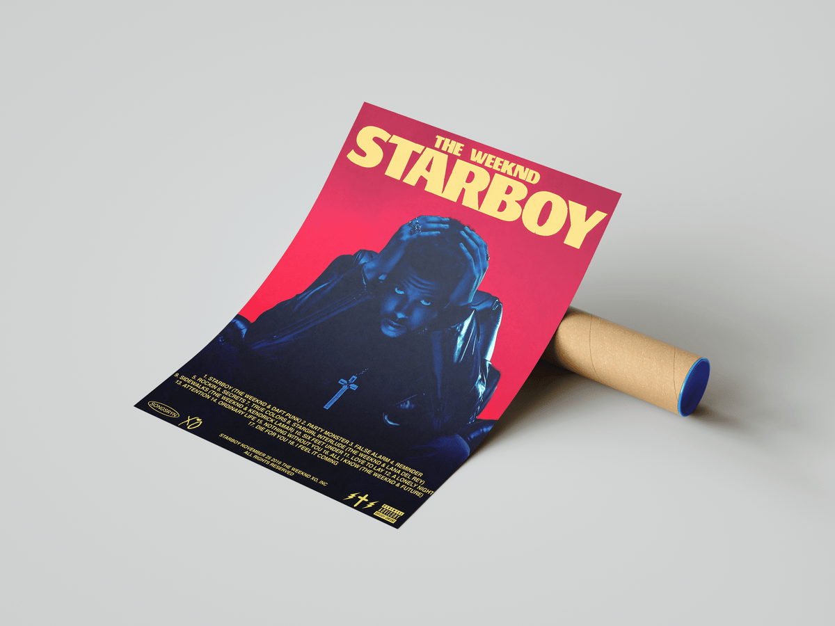 The Weeknd 'Starboy' Poster - Posters, Prints & Wall Art | HYPE Posters