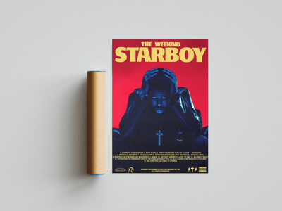 The Weeknd 'Starboy' Poster - Posters, Prints & Wall Art | HYPE Posters