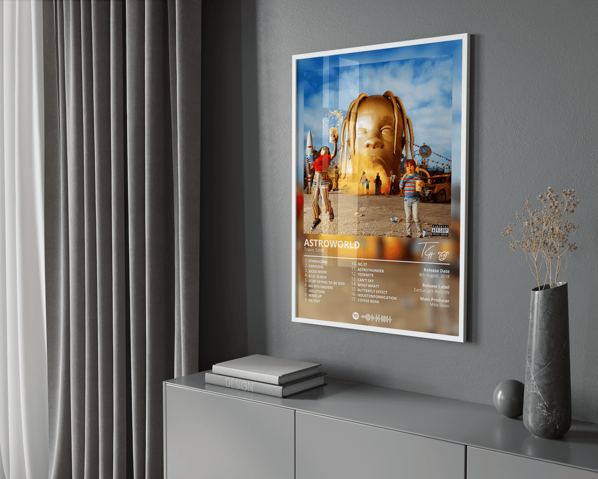 Travis Scott 'Astroworld' Album Poster - Posters, Prints & Wall Art | HYPE Posters